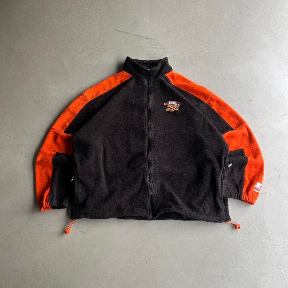 Starter Men's Black and Orange Jacket